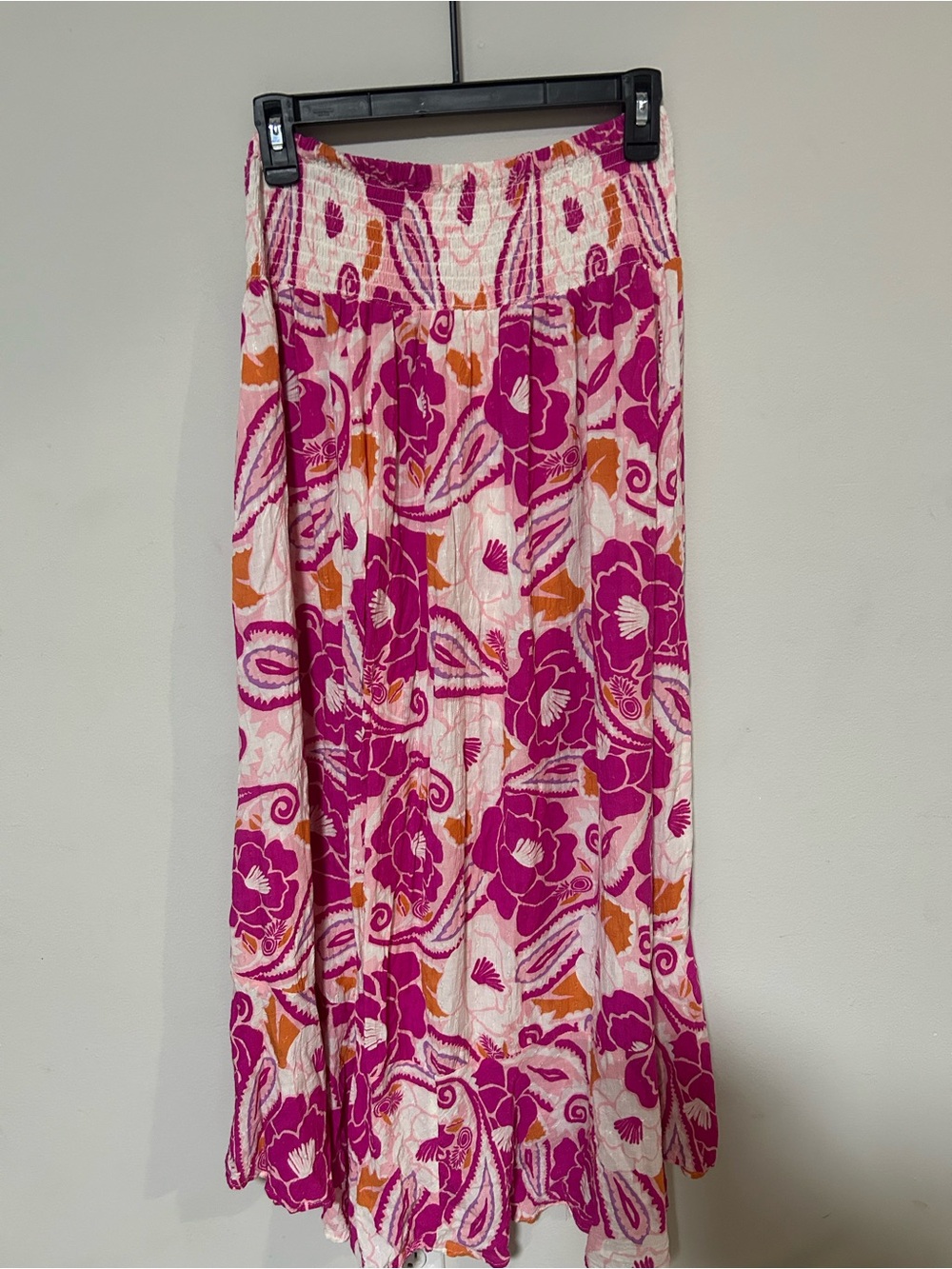 Nicole Miller Boho Paisley Floral Maxi Skirt size L 0317 - Picture 7 of 7